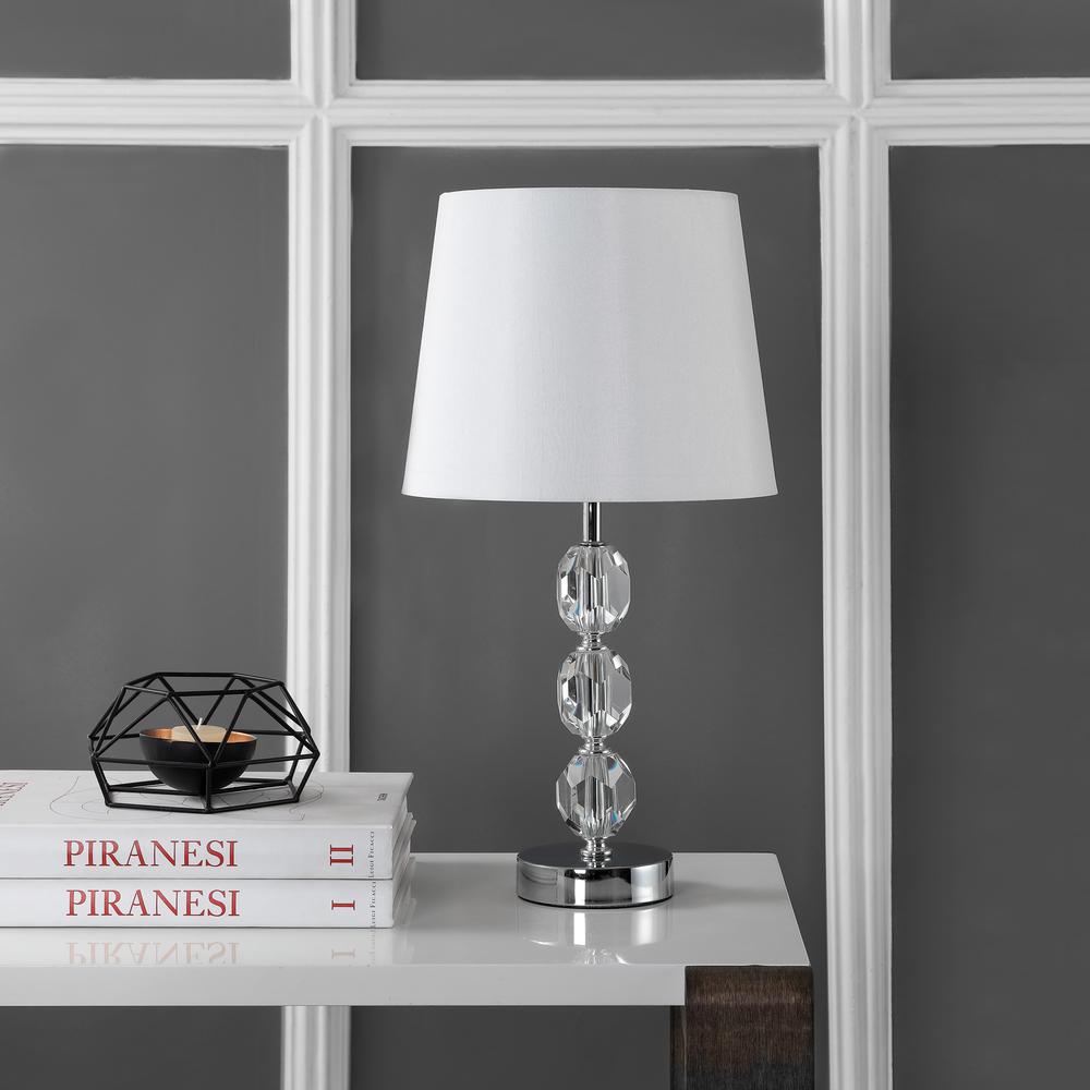 Brockton Table Lamp, Clear/Chrome. Picture 3