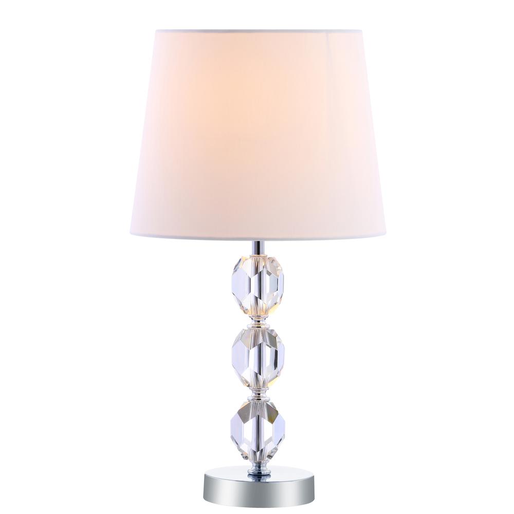 Brockton Table Lamp, Clear/Chrome. Picture 7