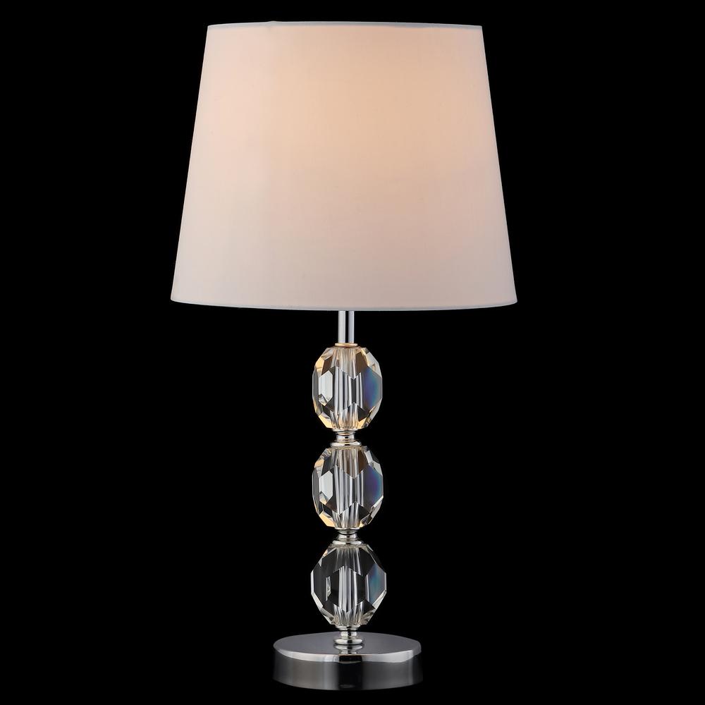 Brockton Table Lamp, Clear/Chrome. Picture 5