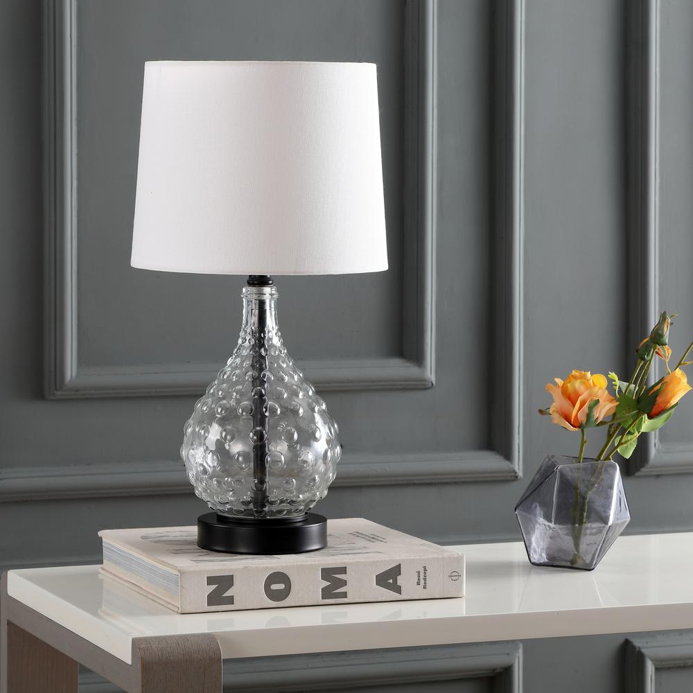 Targari Table Lamp, Black/Clear. Picture 1