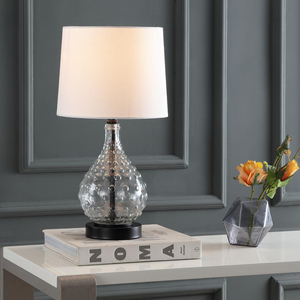Targari Table Lamp, Black/Clear. Picture 3