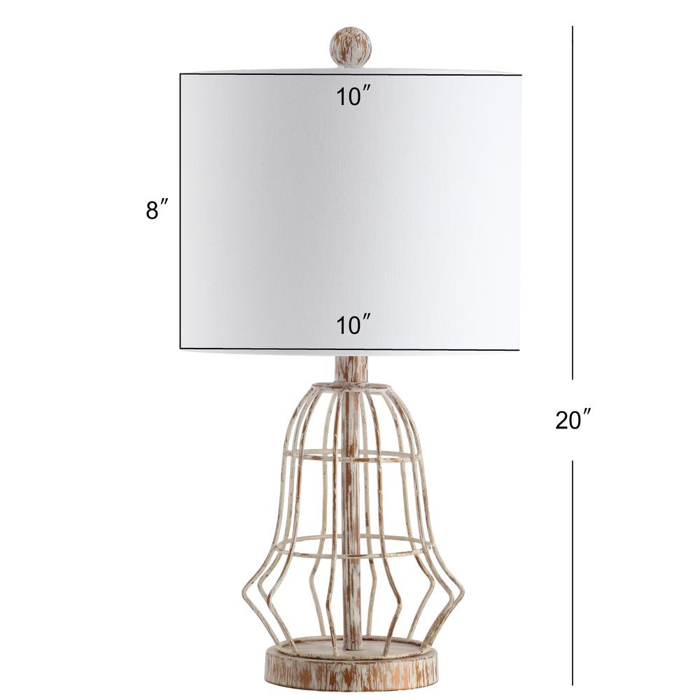 Canes Table Lamp, Metal Antiqued. Picture 1