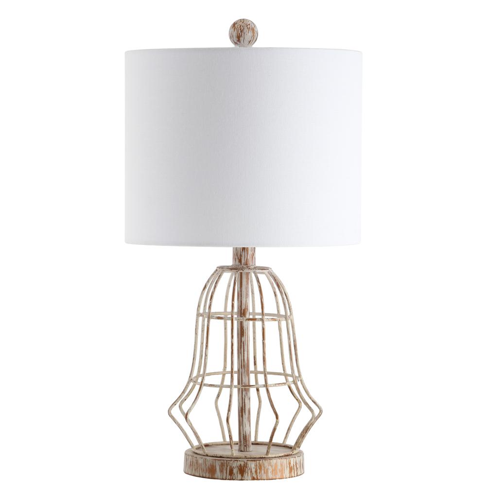 Canes Table Lamp, Metal Antiqued. Picture 3
