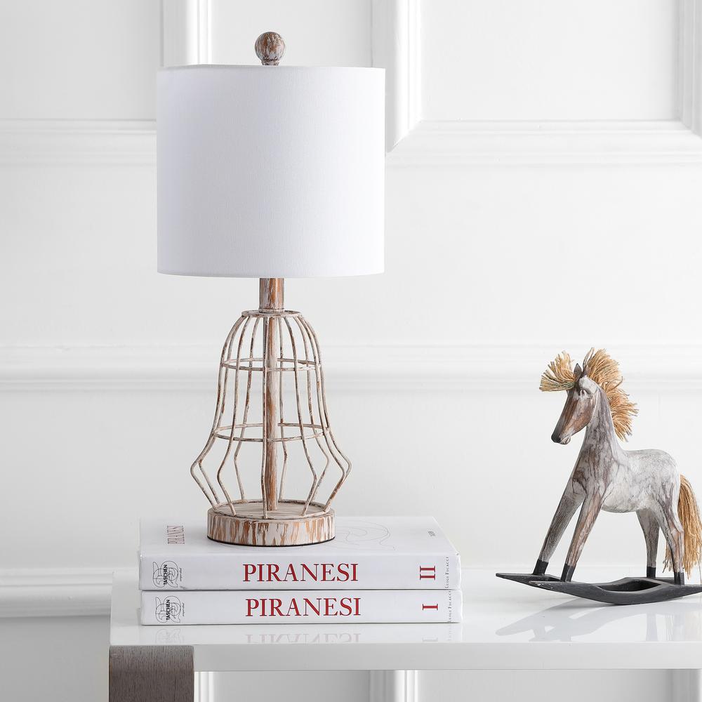 Canes Table Lamp, Metal Antiqued. Picture 2