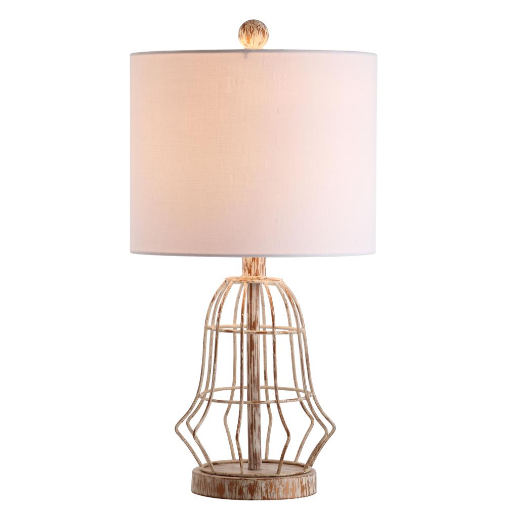 Canes Table Lamp, Metal Antiqued. Picture 5