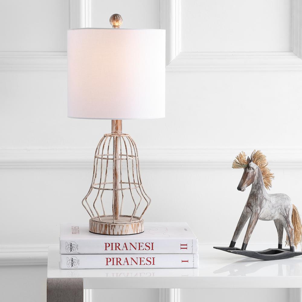 Canes Table Lamp, Metal Antiqued. Picture 4