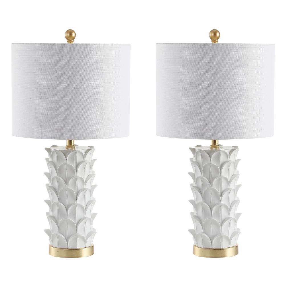 Nico Table Lamp, White/Gold Leaf. Picture 3