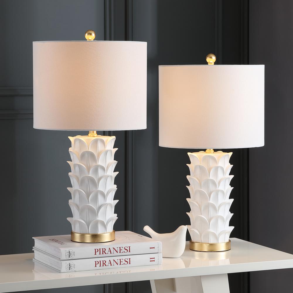 Nico Table Lamp, White/Gold Leaf. Picture 2