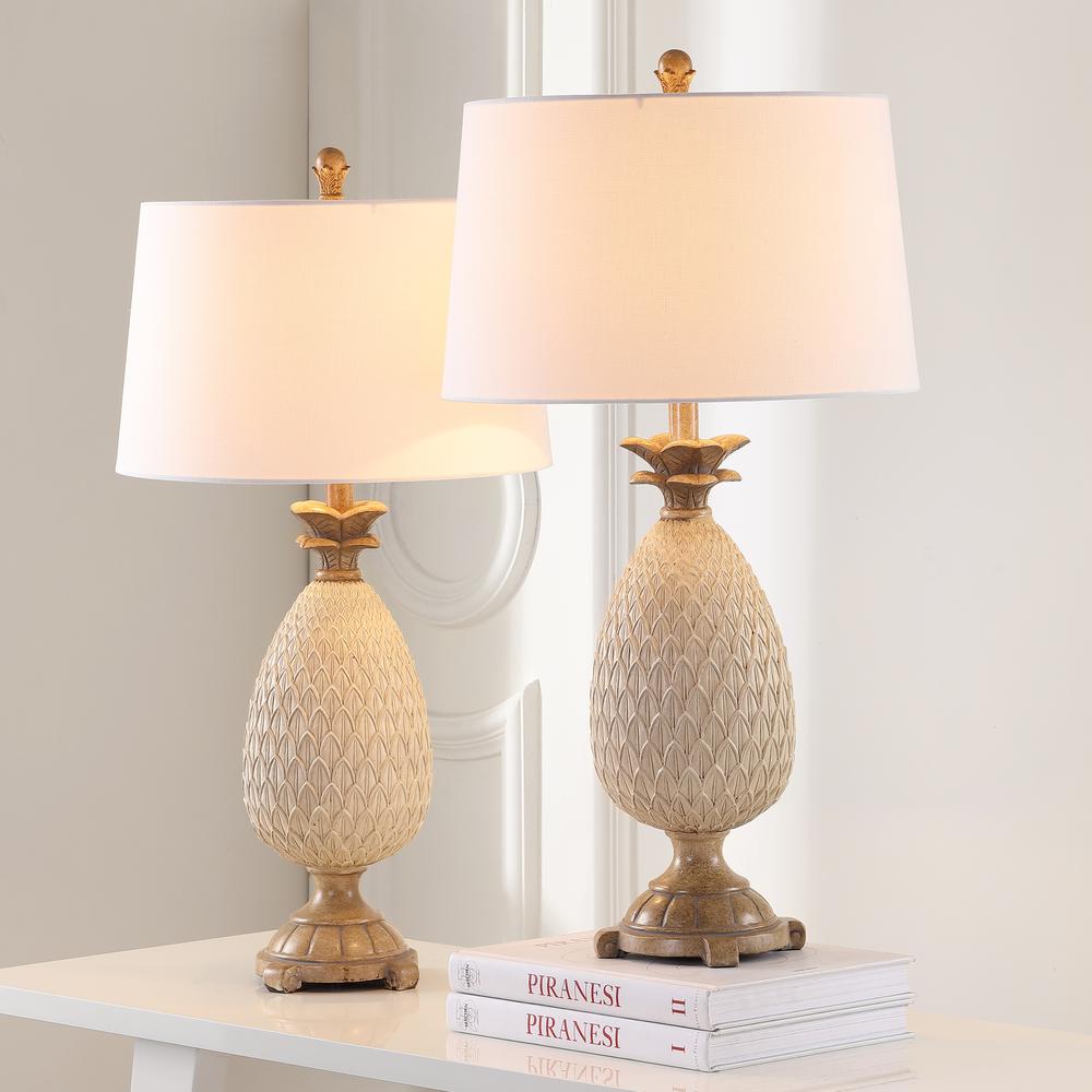 Briar Table Lamp, Antique Cream/Brown. Picture 2