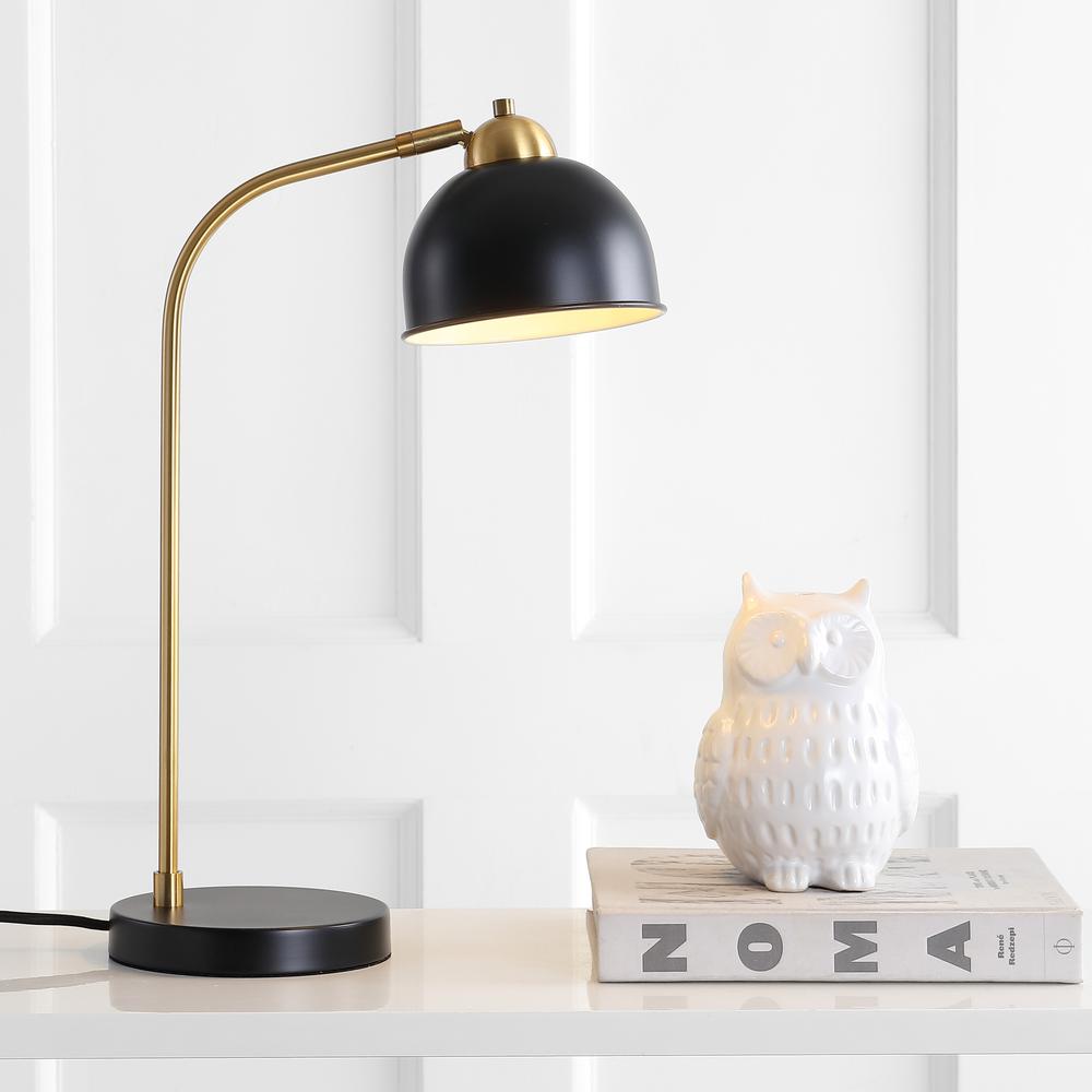 Bilston Table Lamp, Black/Brass Gold. Picture 4