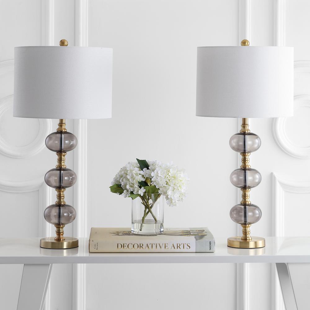Marcelo Table Lamp, Smoking Grey/Brass Gold. Picture 2