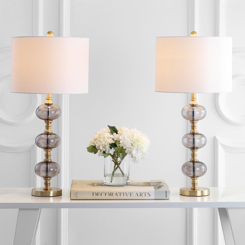 Marcelo Table Lamp, Smoking Grey/Brass Gold. Picture 3
