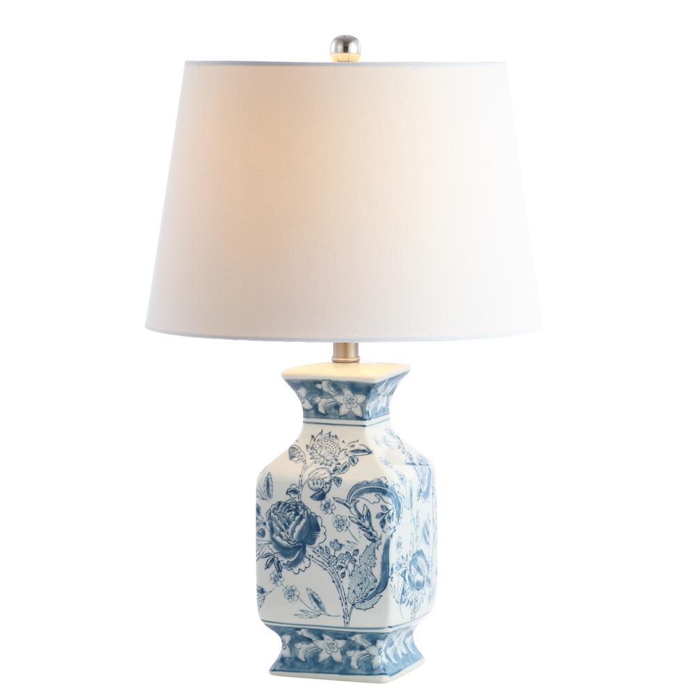 Mayson Table Lamp, Blue/White. Picture 5