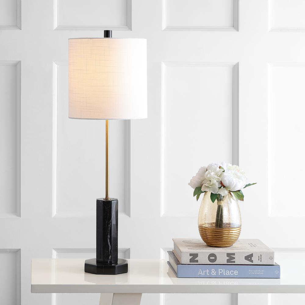 Zackary Table Lamp, Black / Brass Gold. Picture 3