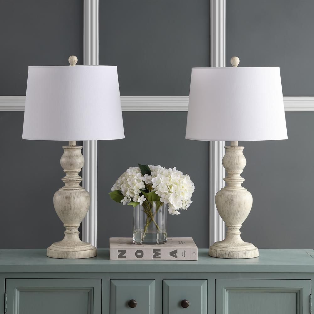 Zabi Table Lamp, White Wash. Picture 2