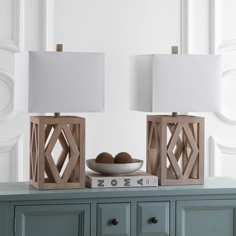Turner Table Lamp set of 2, Brown. Picture 1