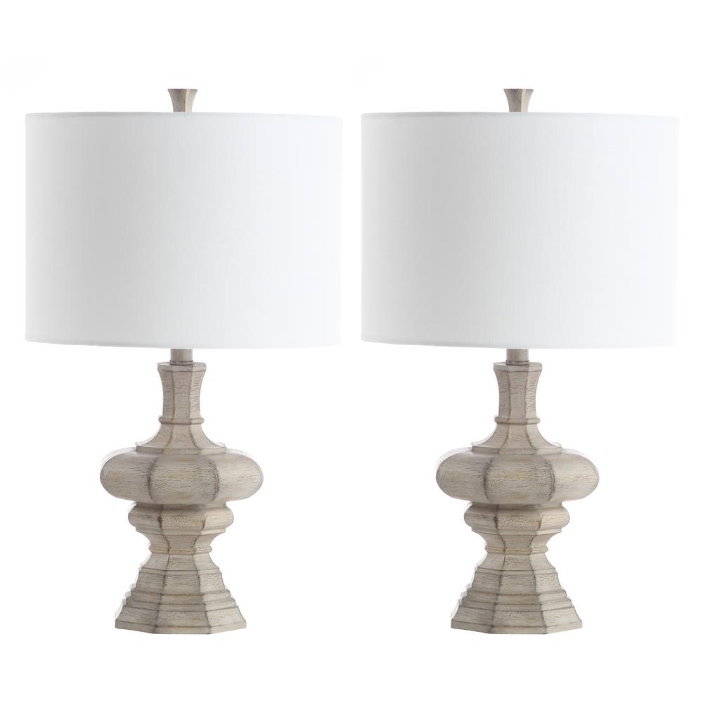 Melville Table Lamp, Grey Wash. Picture 2