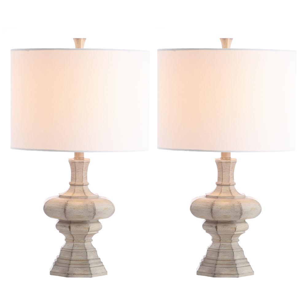 Melville Table Lamp, Grey Wash. Picture 4