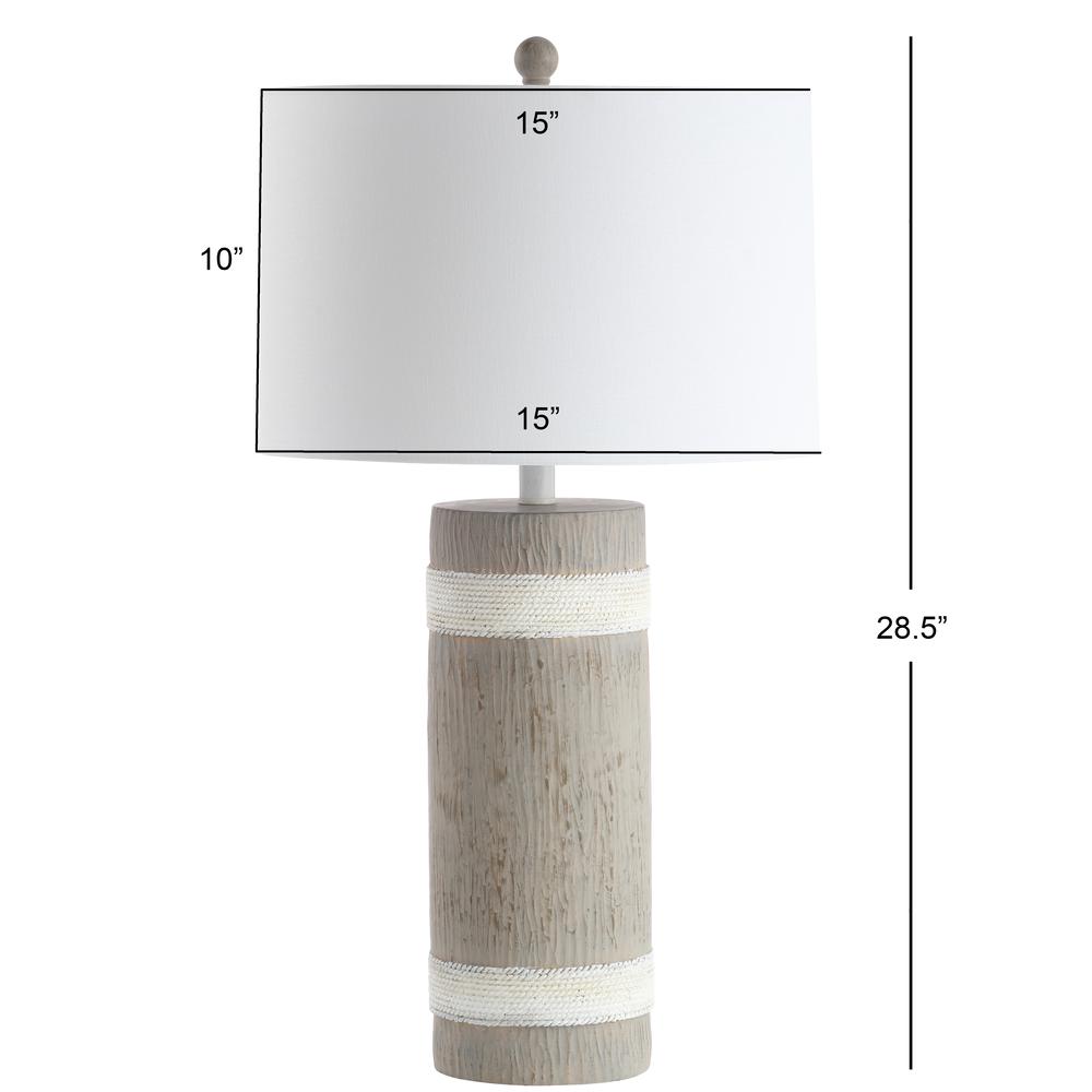 Brixton Table Lamp, Brown/White. Picture 1