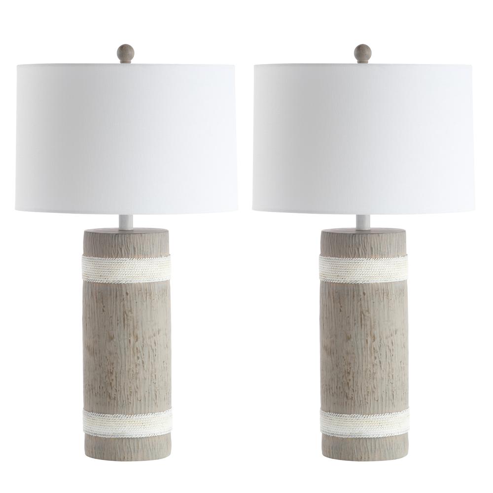 Brixton Table Lamp, Brown/White. Picture 3