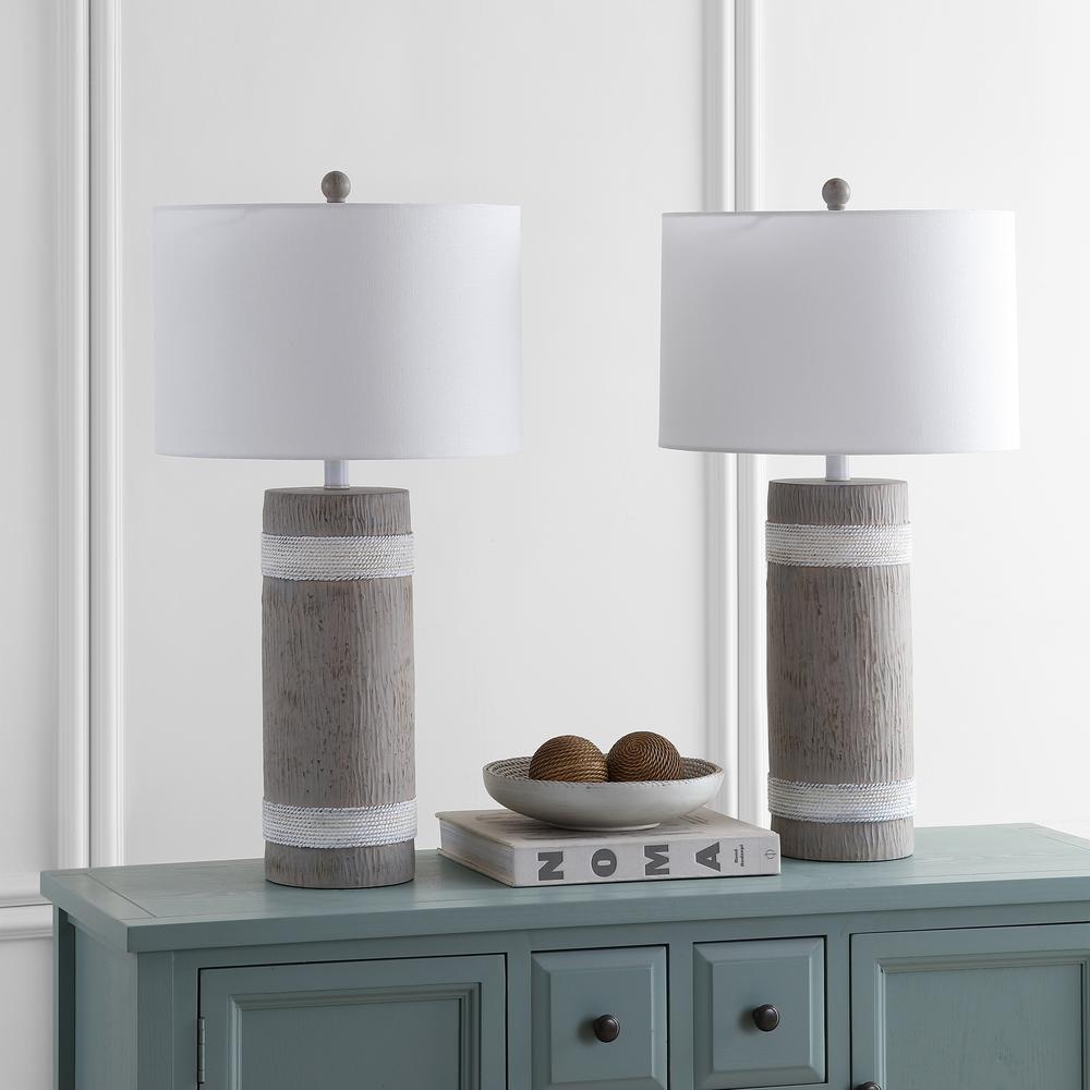 Brixton Table Lamp, Brown/White. Picture 2
