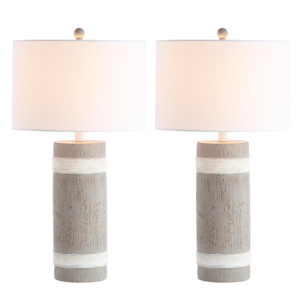 Brixton Table Lamp, Brown/White. Picture 5