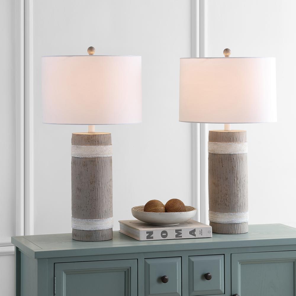 Brixton Table Lamp, Brown/White. Picture 4