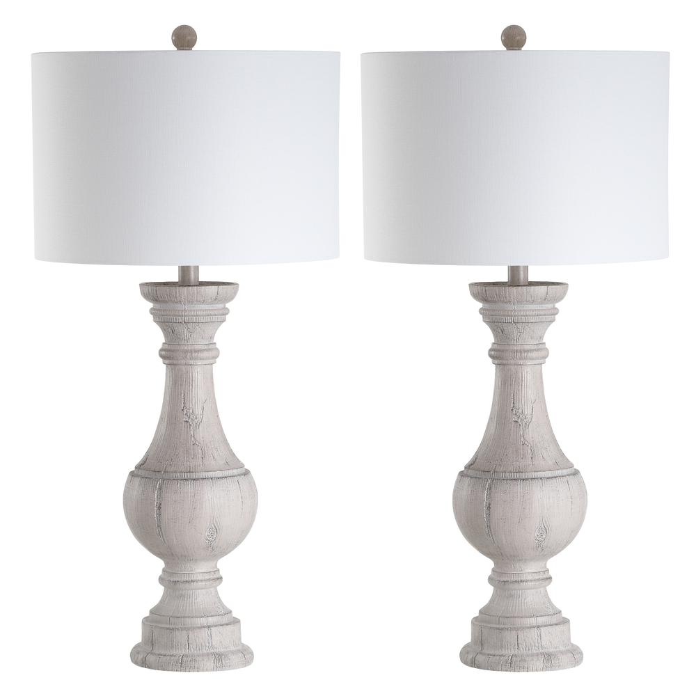 Savion Table Lamp, White Wash. Picture 3