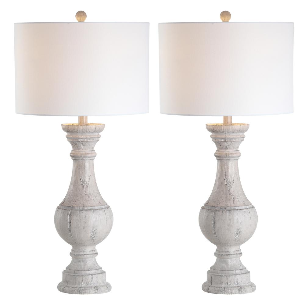 Savion Table Lamp, White Wash. Picture 5