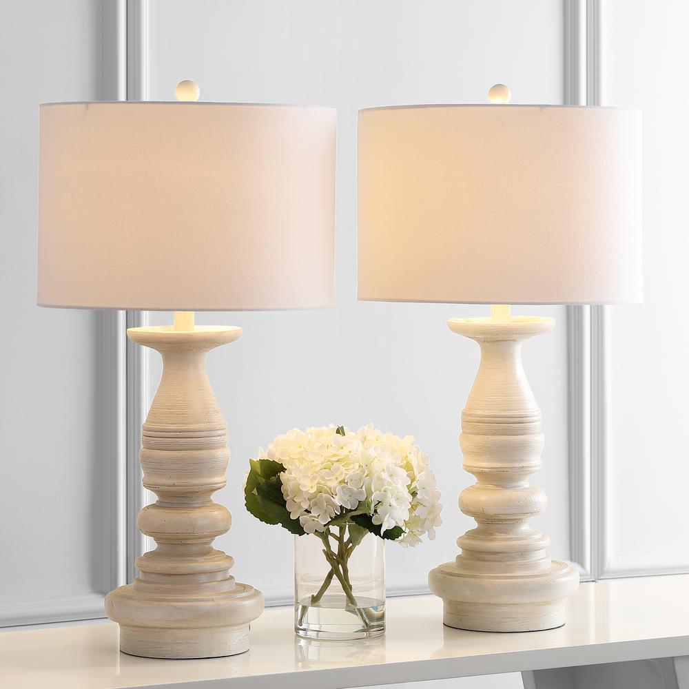 Jareth Table Lamp, White Wash. Picture 3