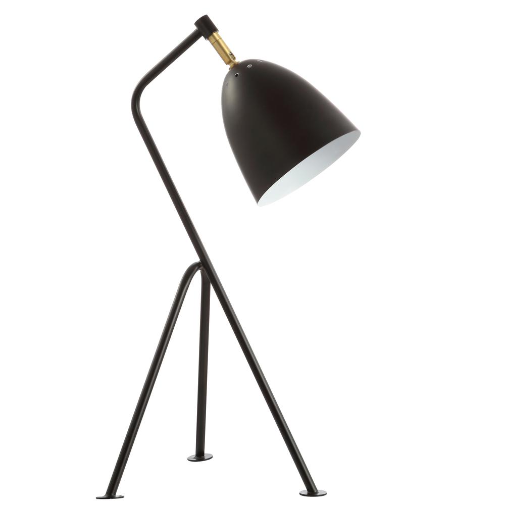 Dariel Task Table Lamp, Black/Brass Gold. Picture 2