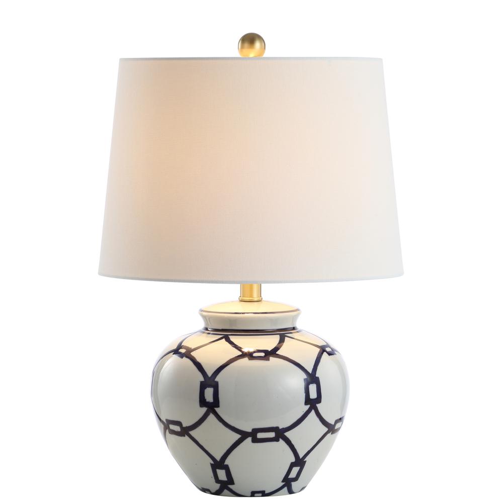 Anders Table Lamp, White/Blue. Picture 4