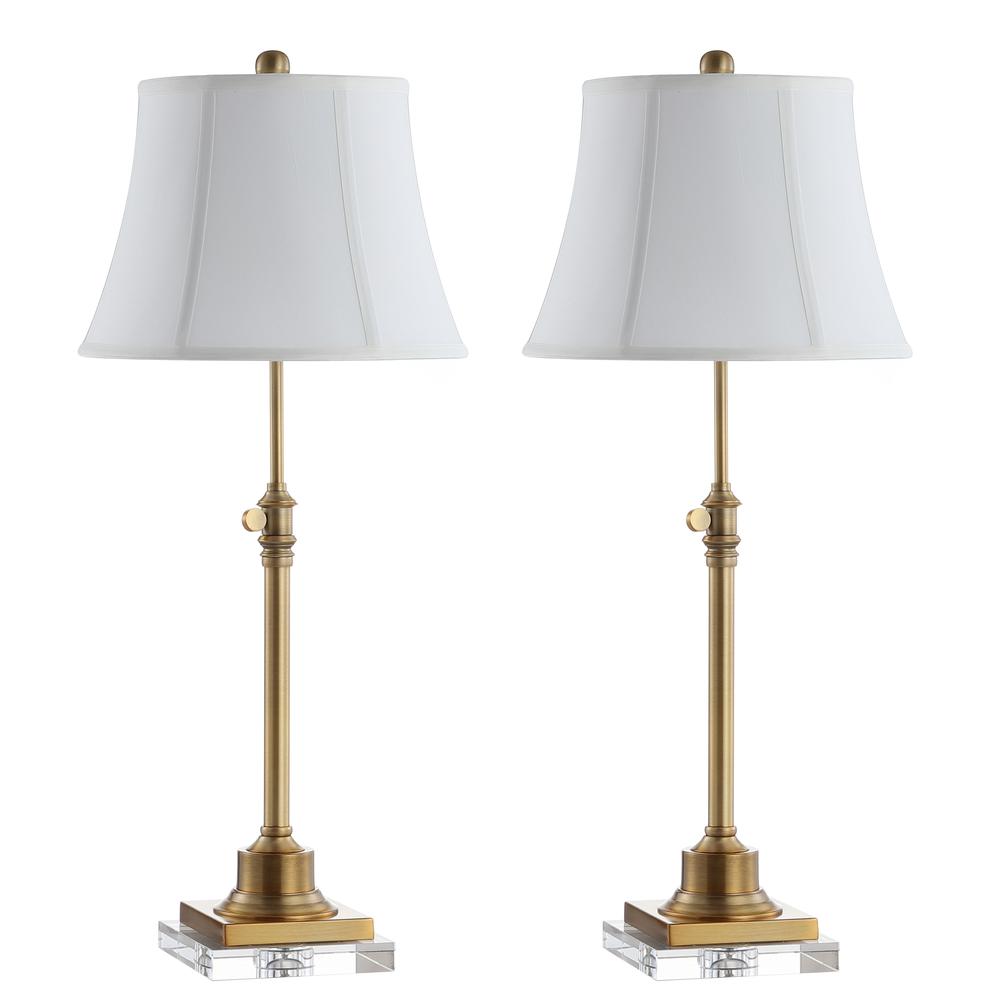 Callen Table Lamp, Clear/Brass Gold. Picture 2
