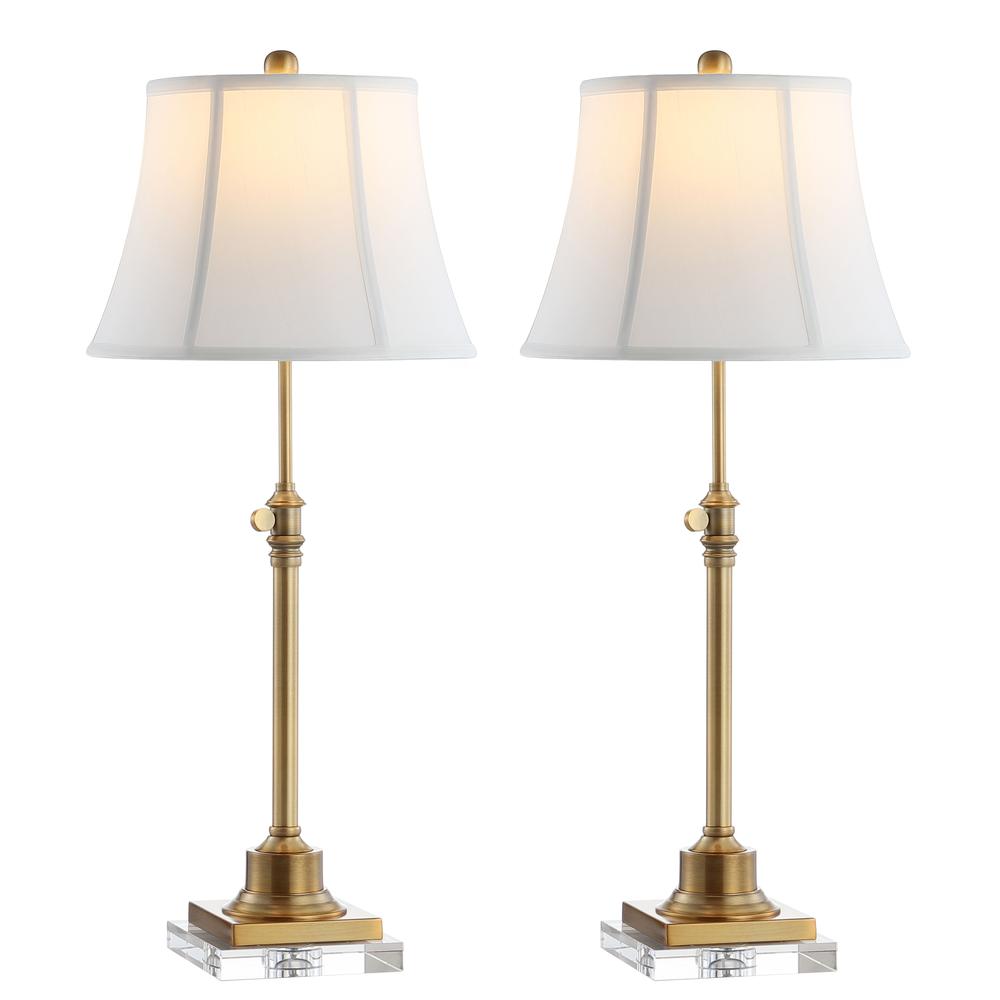 Callen Table Lamp, Clear/Brass Gold. Picture 4