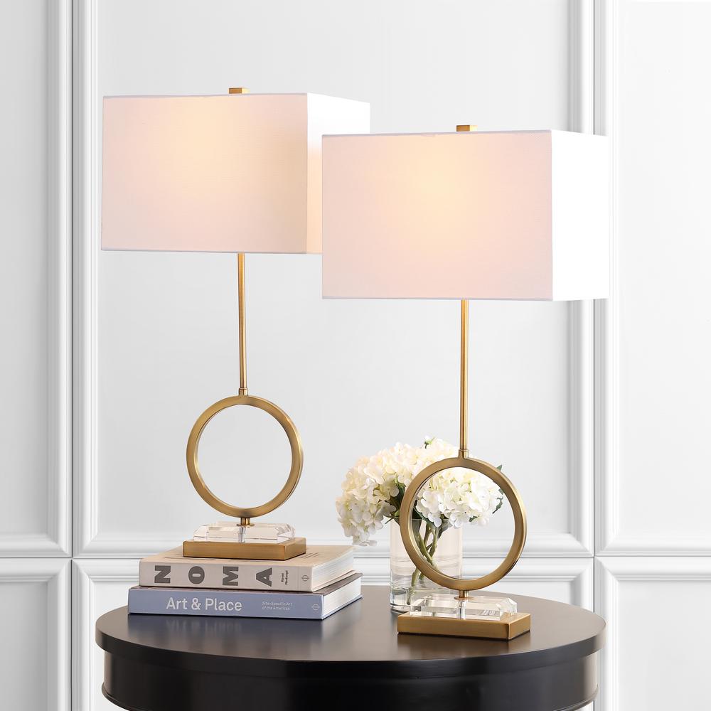 Kaden Table Lamp, Clear/Brass Gold. Picture 3
