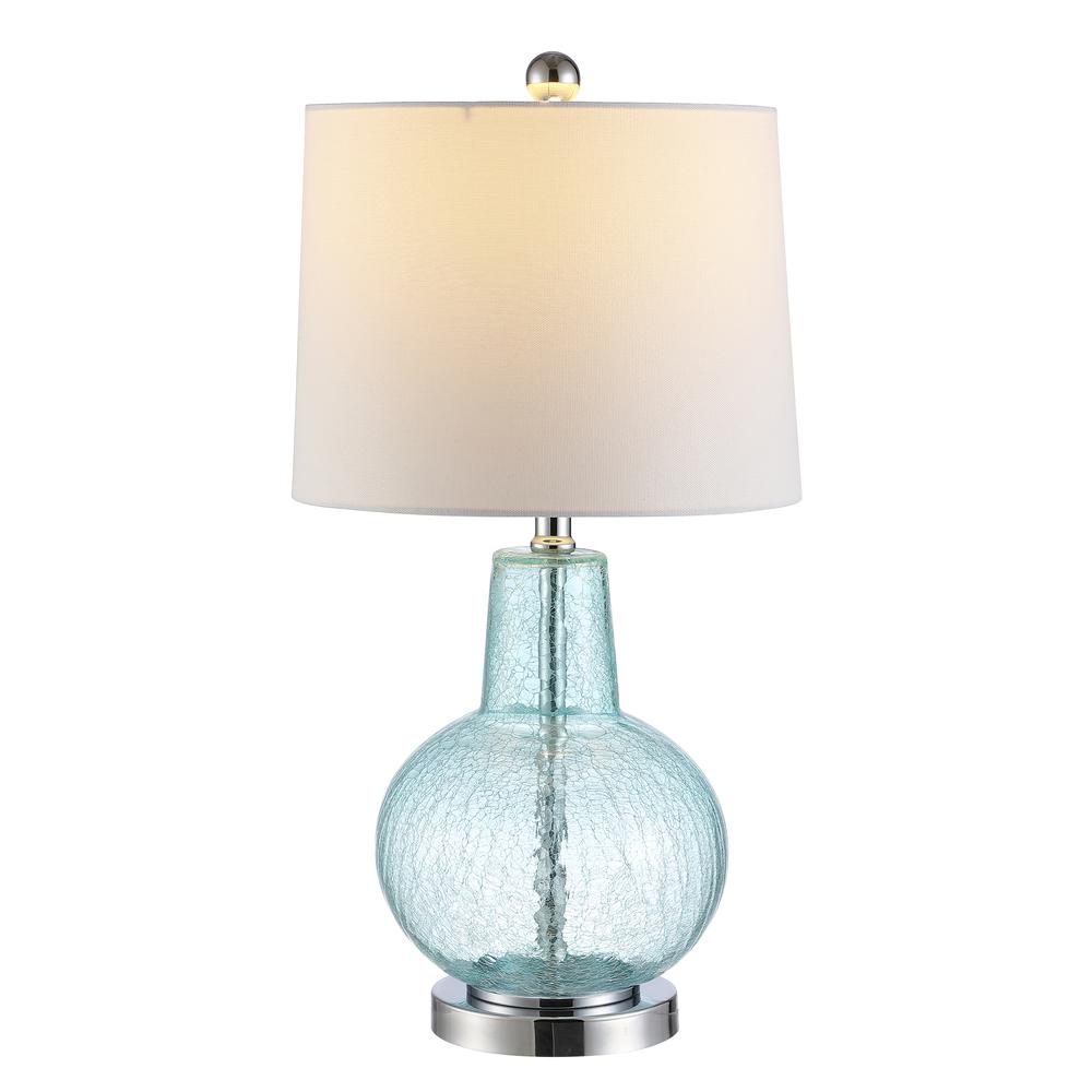 Atlas Table Lamp, Blue Crackle. Picture 5