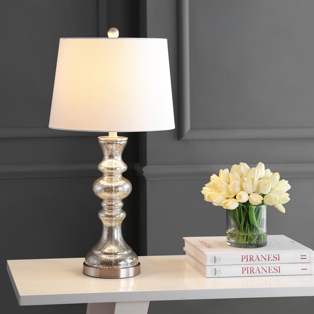 Jaiden Table Lamp, Silver/Ivory. Picture 3