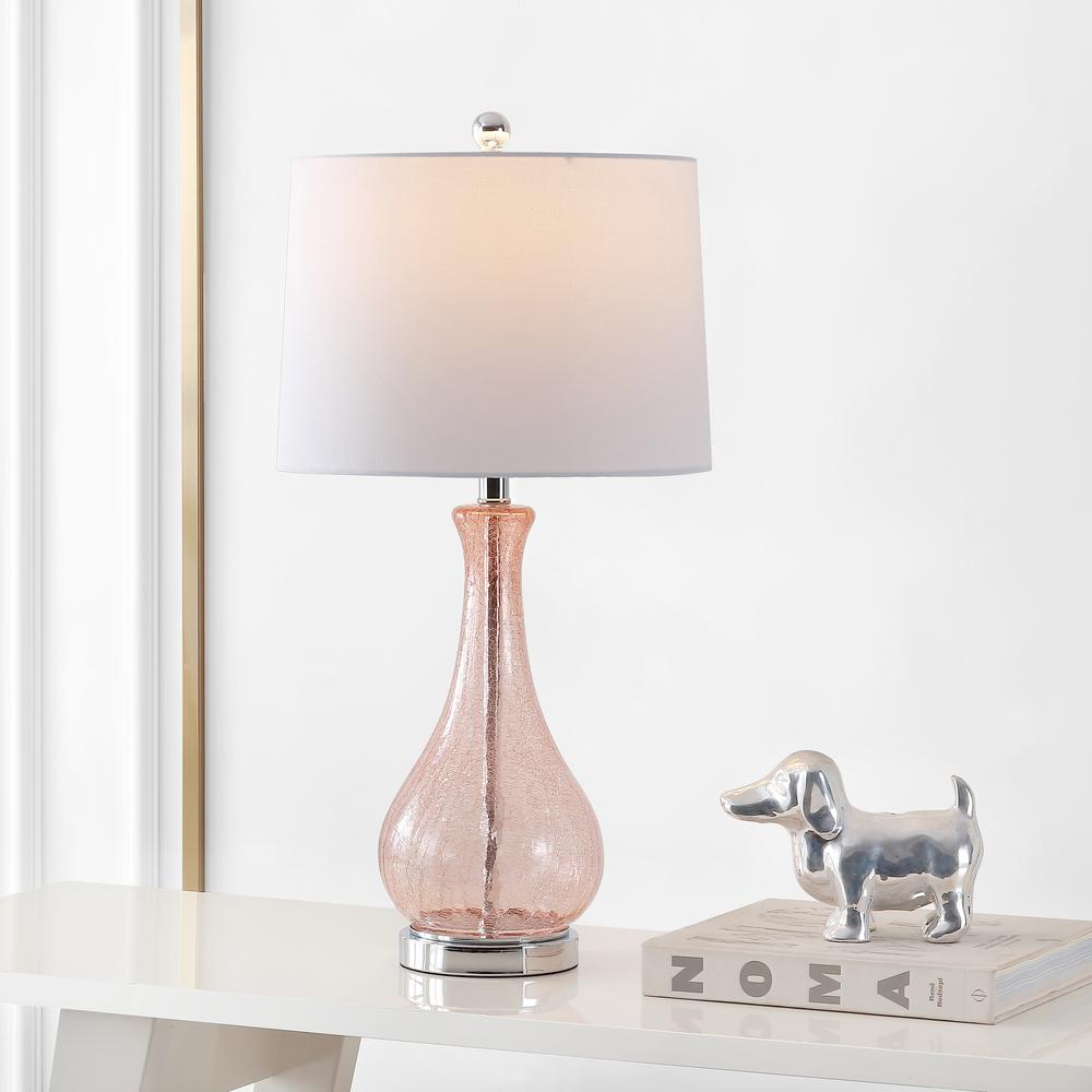 Finnley Table Lamp, Light Blush Crackle. Picture 3