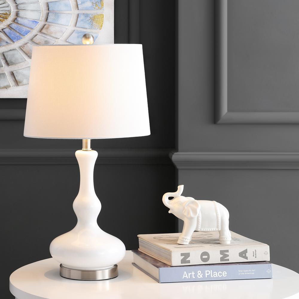 Kellen Table Lamp, White /Nickel. Picture 3