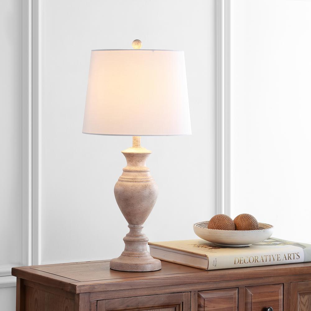 Kyler Table Lamp, Brown Wood Finish. Picture 3