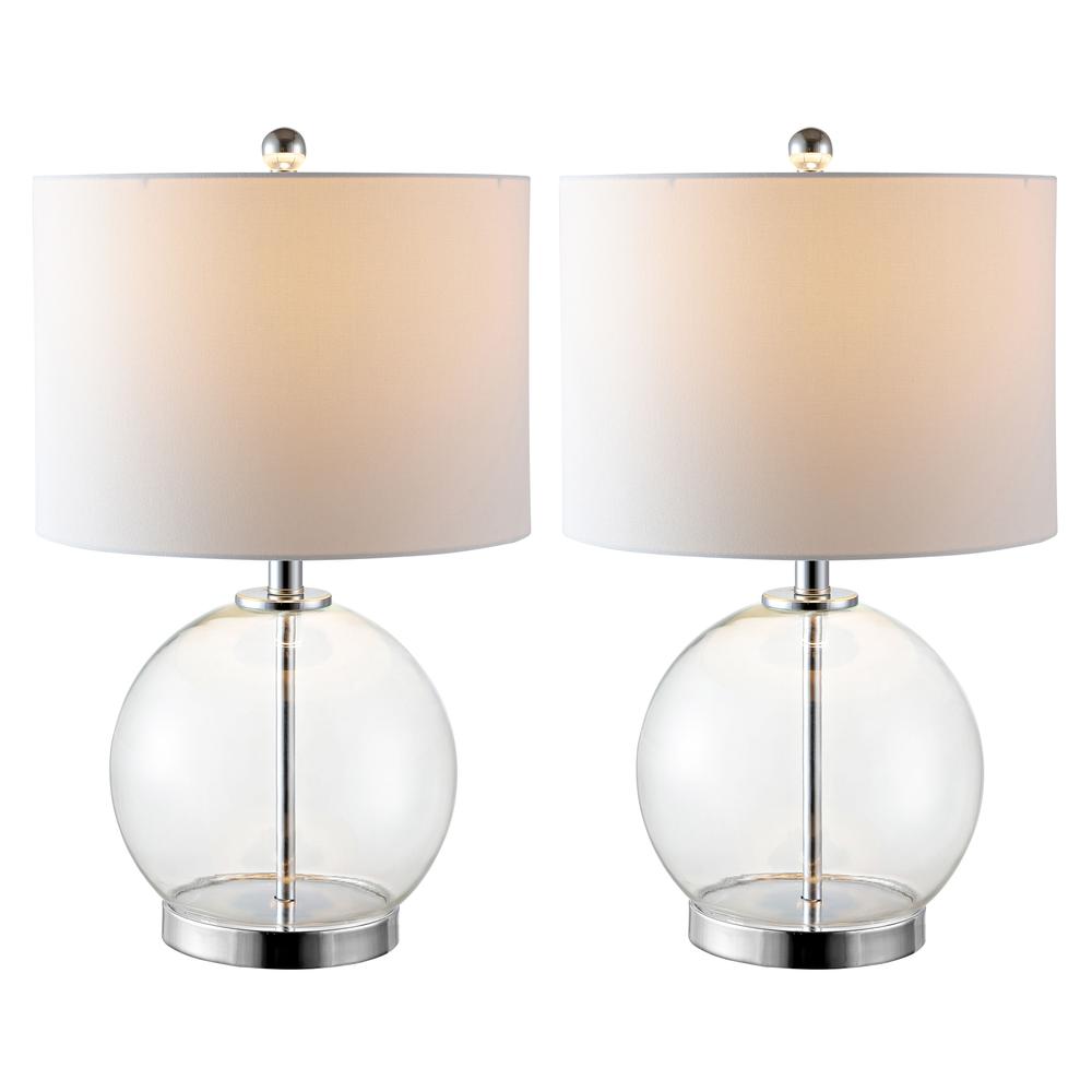 Lonni Table Lamp, Clear/Chrome. Picture 5