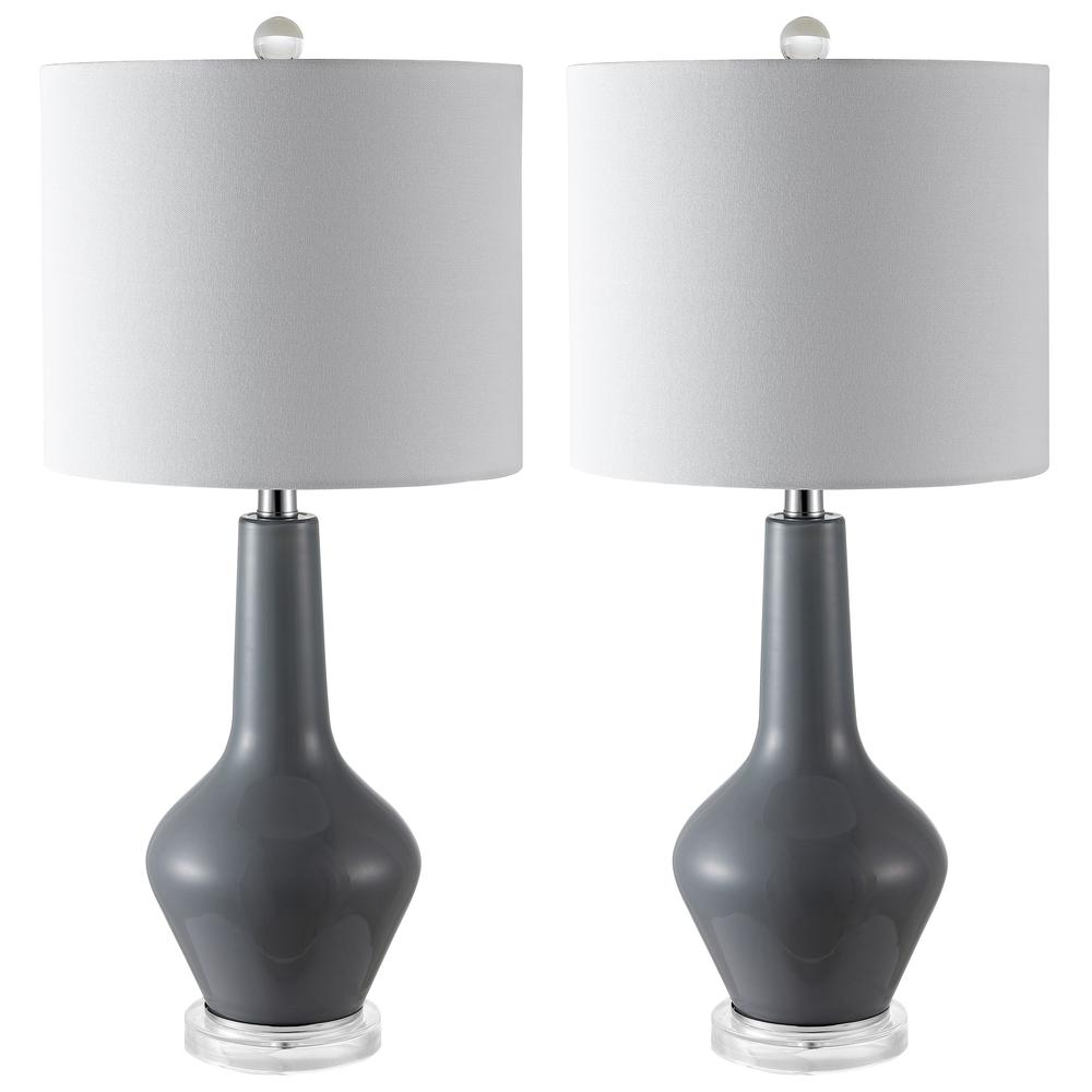 Velor Table Lamp, Smoked Grey Glass. Picture 2