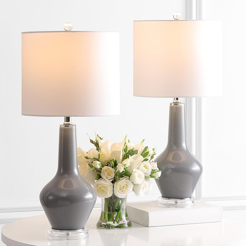 Velor Table Lamp, Smoked Grey Glass. Picture 3