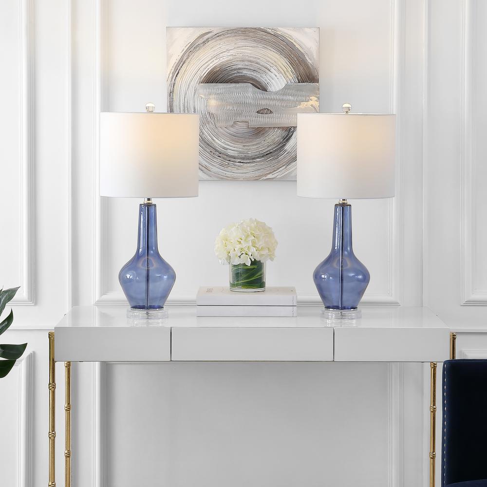Velor Table Lamp, Blue. Picture 3