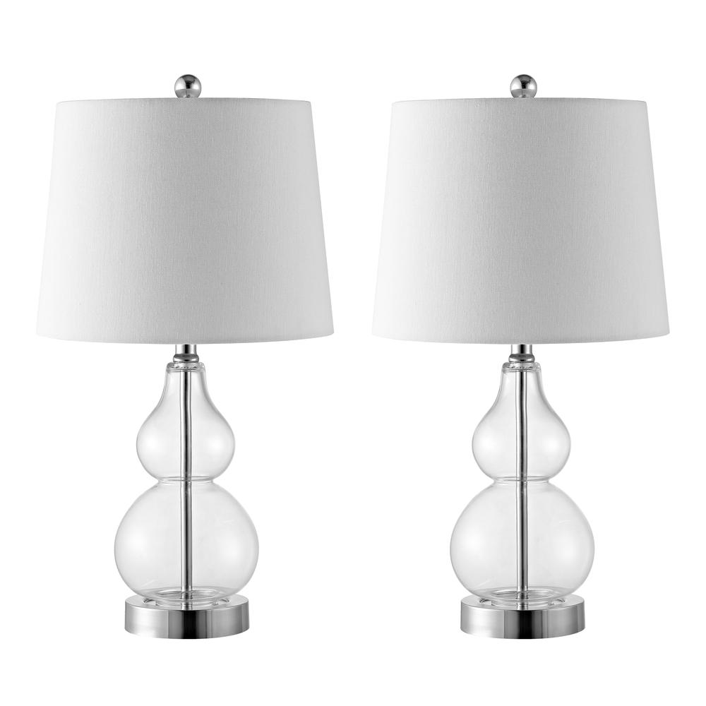 Brisor Table Lamp, Blue/Chrome. Picture 3