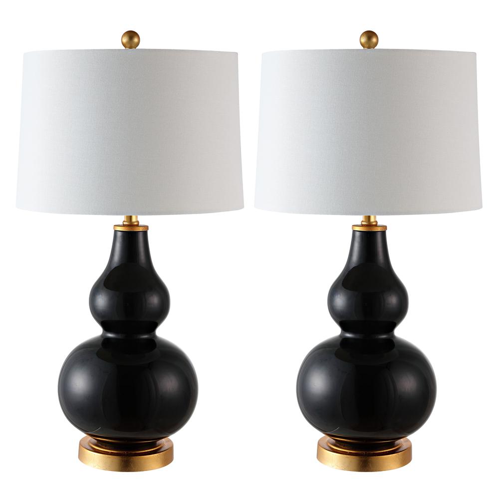 Karlen Table Lamp, Black/Gold Leaf. Picture 2