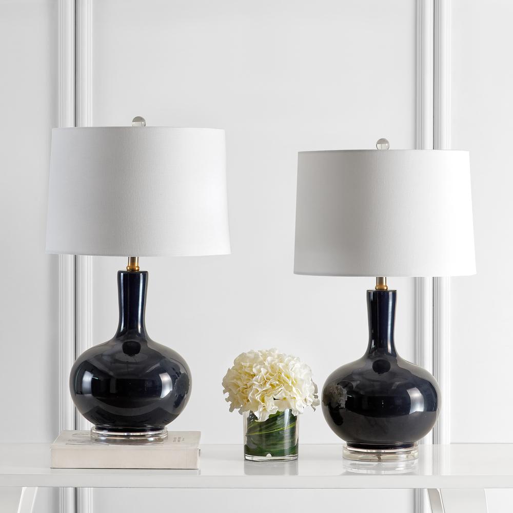 Nilla Table Lamp, Navy/Clear. Picture 2