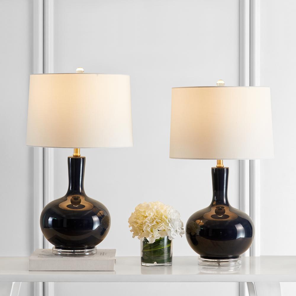 Nilla Table Lamp, Navy/Clear. Picture 4