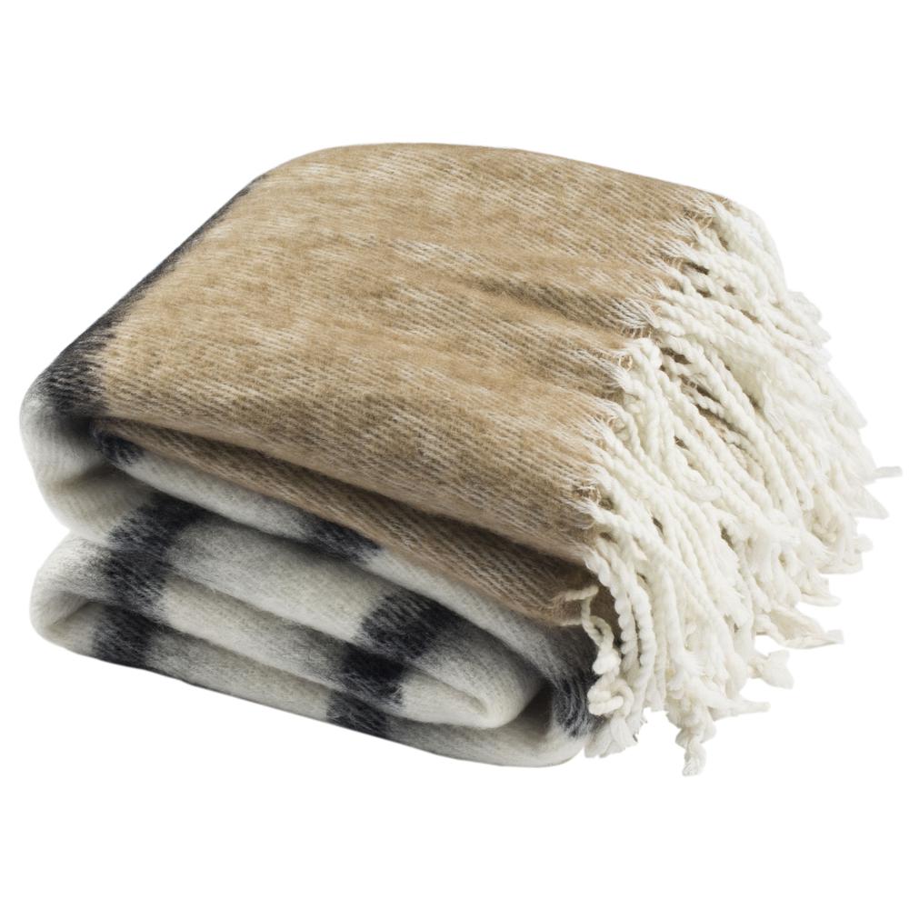 Heidi Throw, Brown/White. Picture 2