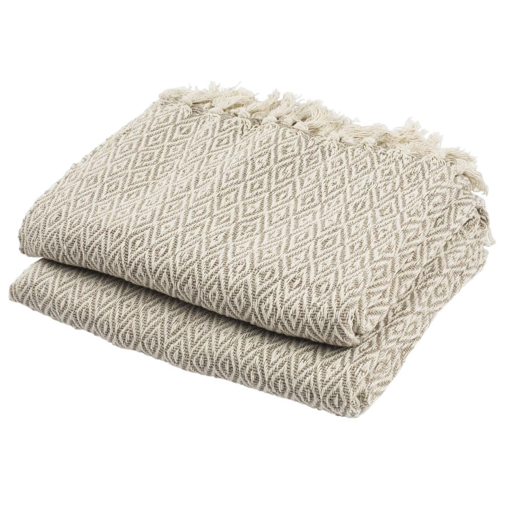 Danita Throw, Beige. Picture 2